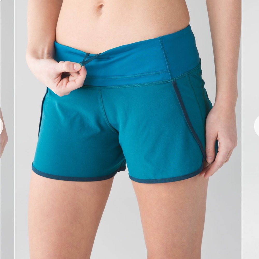 lululemon athletica Teal Athletic Shorts